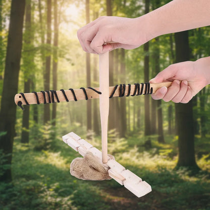 Kit Arc à Feu (Bow Drill) - Set d'Allume-Feu Primitif par Friction pour Survie et Bushcraft
