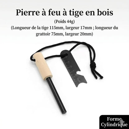 Pierre à feu Firesteel Bushcraft étanche - Allume-feu survie