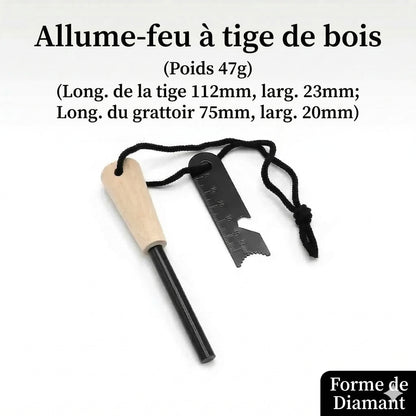 Pierre à feu Firesteel Bushcraft étanche - Allume-feu survie