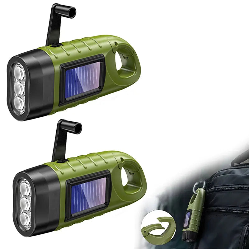 Lampe torche solaire portable – pêche camping et survie outdoor