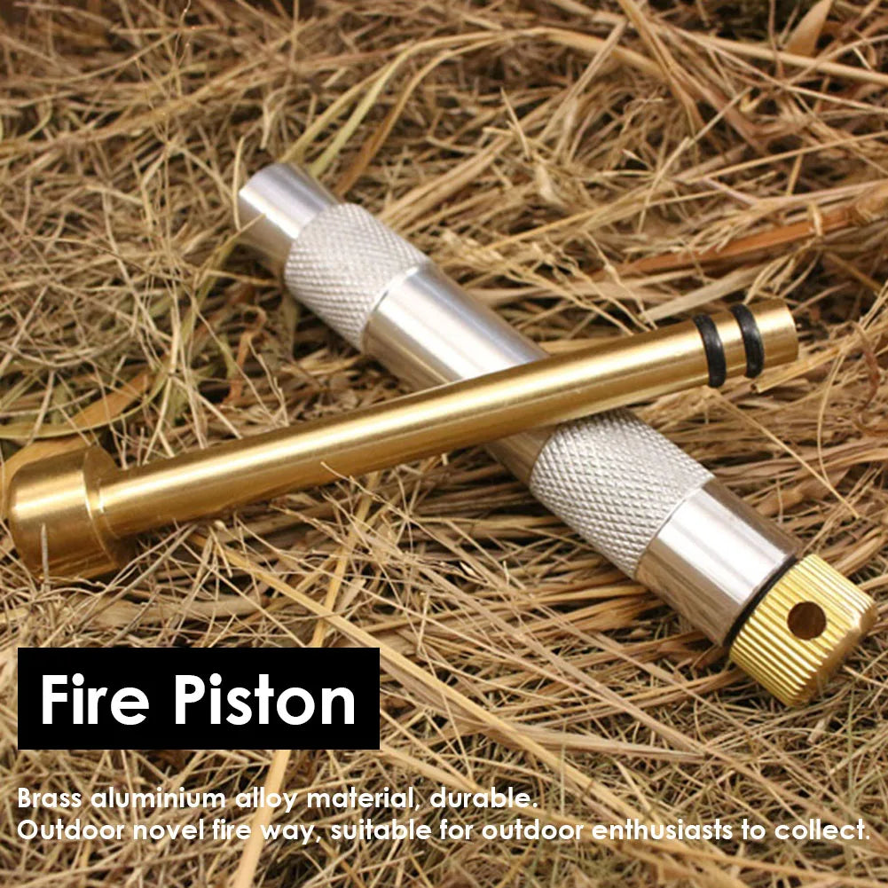 Kit Piston à Feu en Laiton Bushcraft : L'Allume-feu à Compression Ultime | ReadyJusteSurvive