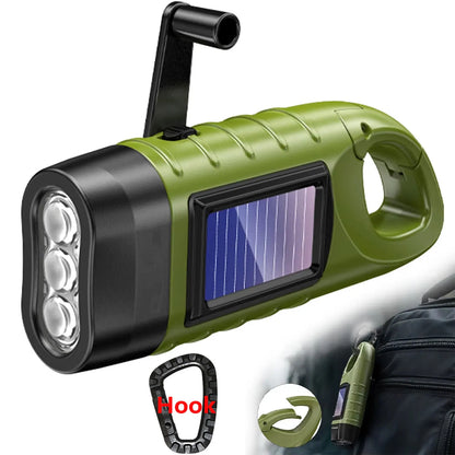 Lampe torche solaire manivelle 3 LED – Pack Duo et variantes disponibles