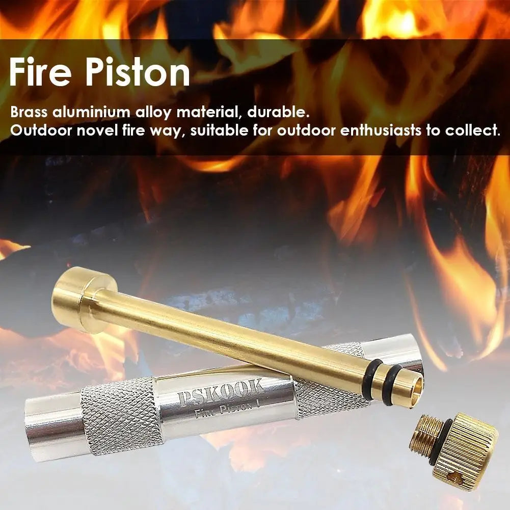 Kit Piston à Feu en Laiton Bushcraft : L'Allume-feu à Compression Ultime | ReadyJusteSurvive