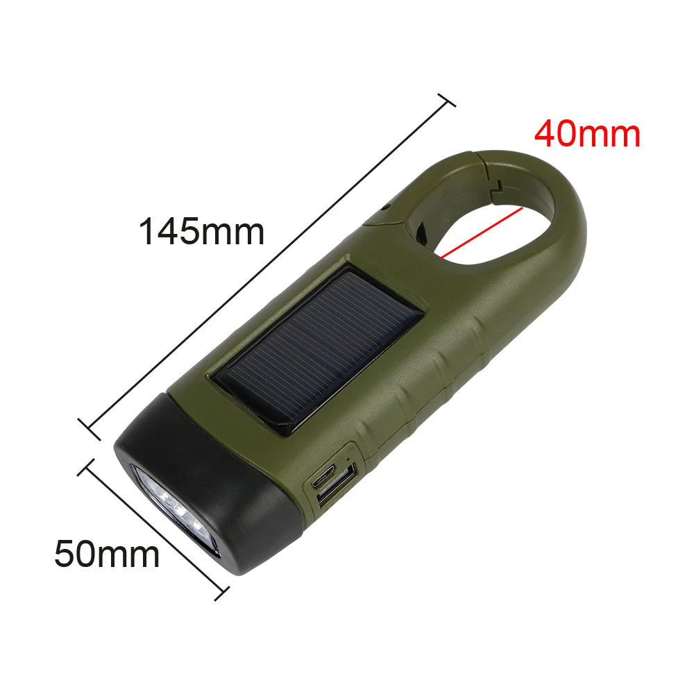 Lampe torche 3 LED rechargeable solaire – coupure de courant