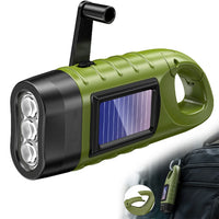 Lampe torche solaire manivelle 3 LED – vue principale