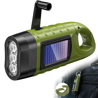 Lampe torche solaire manivelle 3 LED – vue principale
