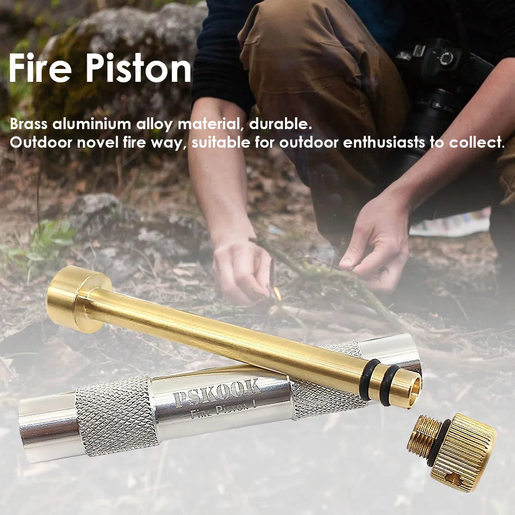 Kit Piston à Feu en Laiton Bushcraft : L'Allume-feu à Compression Ultime | ReadyJusteSurvive