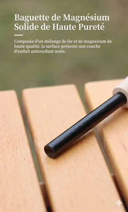 Pierre à feu Firesteel Bushcraft étanche - Allume-feu survie